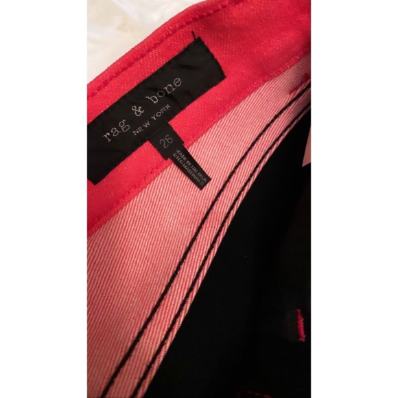 RAG & BONE ASH JEAN NWT Black Pink Waist S… - Picture 4 of 5